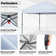 thumbnail image 3 of MASTERCANOPY 10' x 10' Easy Pop-up Canopy Tent Outdoor Instant Shelter, White, 3 of 8