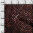 thumbnail image 2 of oneOone Georgette Viscose Maroon Fabric Geometric Sewing Craft Projects Fabric Prints By Yard 42 Inch Wide, 2 of 4