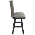 thumbnail image 2 of Tobias Designs 30" Swivel Solid Wood Bar Stool in Natural Fun/Gray, 2 of 2