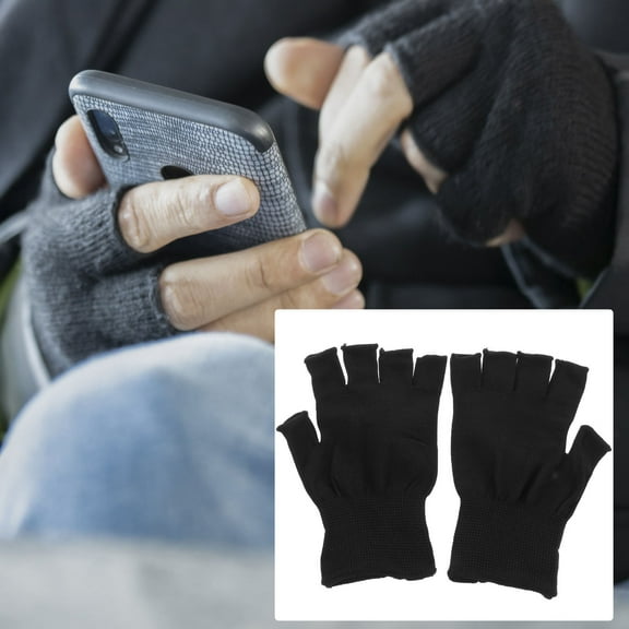 UPOUART 15 Pairs Non-slip Half Finger Gloves for Men in Automotive Work