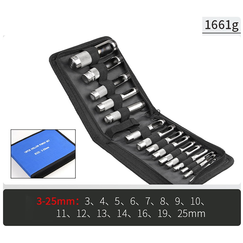 12/15 Pcs Working Hollow Hole Punch Set Hole Punch Set 3mm-25mm