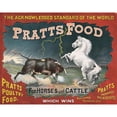 thumbnail image 2 of Century Lith. Co. 18x15 Black Ornate Wood Framed Double Matted Museum Art Print Titled - The Acknowldeged Standard of the World, Pratts Food for Horse and Cattle (1890), 2 of 5
