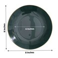 thumbnail image 3 of CUITING Lot de 10 Assiettes de Service Rondes Jetables en Plastique Martelé Transparent à Paillettes Dorées avec Rebord Doré - 13”, 3 of 11