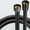 Silver, variant on 1.5/2M Black SUS 304 Flexible Shower Hose Long Bathroom Shower Water Hose Extension Plumbing Pipe Pulling Tube Bath Accessories