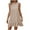Beige, variant on Axiiglly Beach Dress for Women Summer Casual Mini Dress Solid Color Backless Tank Dress Soft Loose Sleeveless Sundresses Flowy Party Vacation Dress