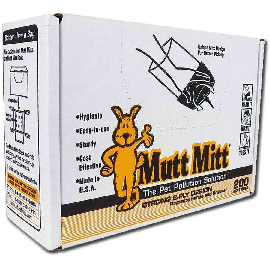 NEW Mutt Mitt Dog Cat Waste/Poop Pick Up Bag 200-ct 3 DAYSHIP 