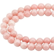 116Pcs 2Strands Natural Pink Opal Beads Strands 6mm Round Loose Beads Opal Gemstones Loose Beads