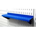 thumbnail image 3 of Wall Control Pegboard Shelf 4in Deep Pegboard Shelf Assembly for Wall Control Pegboard and Slotted Tool Board – Black, 3 of 8