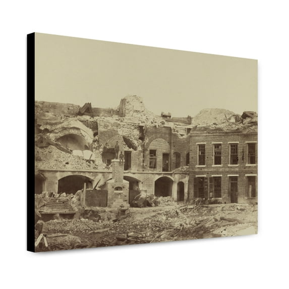 Canvas Print: Interior View Of Fort Sumter In 1864 i.e. 1863 Taken By A