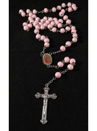 NEW 14k Gold Plated Rosary, Rosario Para Mujer Virgen de Guadalupe, Oro  Laminado