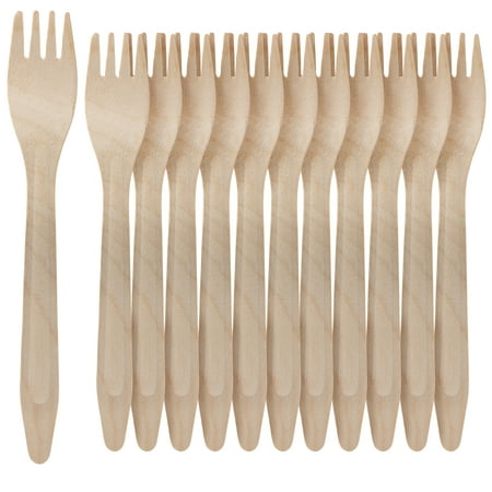 

TigerChef 100% Birchwood Cutlery Sets Eco-Friendly Biodegradable All Natural (500 Birchwood bulk pack forks)