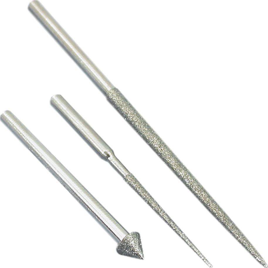3 Diamond Coated Bead Reamers Jewelers Rotary Tools