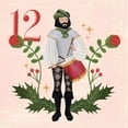 thumbnail image 2 of Popp, Grace 20x20 Black Ornate Wood Framed with Double Matting Museum Art Print Titled - Twelve Days XII, 2 of 4