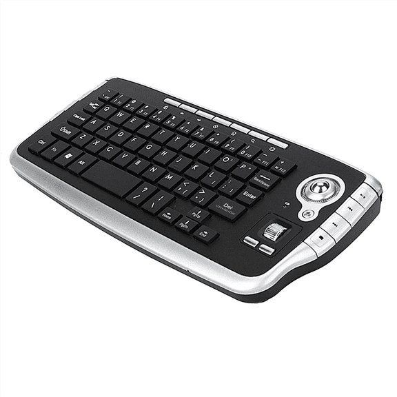 2.4GHz Wireless Keyboard with Trackball Mouse Scroll Wheel Remote Control for Android TV ywm58
