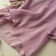 thumbnail image 4 of Camiseta holgada de algodón y lino con cuello en V y mangas 3/4 para mujer - Top informal de color liso con detalles intrincados, tallas M-XXXXL, 4 of 4