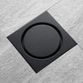 thumbnail image 4 of Desagüe de ducha desagüe de suelo de latón negro desagüe de suelo de ducha cuadrado con tapa extraíble desagüe de ducha de baño de rejilla Xemadio ZYY-1801, 4 of 4