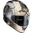 thumbnail image 2 of Z1R Warrant Sombrero Motorcycle Helmet White/Gold MD, 2 of 6