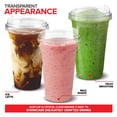 thumbnail image 5 of 24 oz Clear Plastic Cups with Lids Disposable, 100 Count Togo Drinking Cup with Strawless Sip Lid for Smoothie, Cold Brew Iced Coffee, Lemonade, Ice Latte, Boba, Party Drinks, Bulk, 24 Ounce, 5 of 5