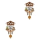 thumbnail image 2 of Bearachild Reloj Pájaro Adorno colgante de madera Montado en la pared Columpio automático Relojes de pared Decoración para el hogar para sala CM004 2Conjunto, 2 of 6
