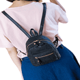 thumbnail image 2 of Women Mini Backpack PU Leather Shoulder School Rucksack Ladies Girls Travel Bag, 2 of 4