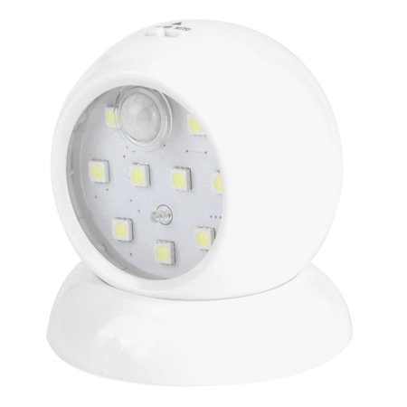 

Household 9 LED Light 360° Rotating Human Induction Lamp for Wardrobe Closet Garage Lighting