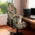 thumbnail image 2 of Uorisanigo Camo Gaming Chair Cover with Armrest Covers Branch Racing Gaming Chair Protector with Elastic Edge Breathable Office Chair Covers Dormitory Accessories, 2 of 8