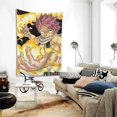 thumbnail image 2 of Tapiz de Natsu Dragneel para dormitorio, estampado artístico para colgar en la pared, pósteres estéticos, tapices de fondo para sala de estar, dormitorio, regalo para fanáticos, 90 x 60 pulgadas, 2 of 8