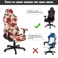 thumbnail image 5 of TSOVTHRID Abstract Rose Floral Print 4 Pieces Gaming Chair Cover Stretchable Computer Chair Seat Slipcovers Universal Fit Gaming Chair Slipcovers with Armrest Covers for Valentine's Day Decor, 5 of 7