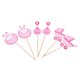 thumbnail image 2 of 18Pcs Toppers de Cupcake Rosa Zhivalor para Cumpleaños y Baby Shower, 2 of 6