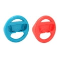 thumbnail image 4 of Volant, Matériau ABS Prise Confortable Expérience Réelle Performance Supérieure Jeux de Course Volants Coussin en Caoutchouc Souple pour Switch Rouge+bleu,Noir,Blanc, 4 of 8