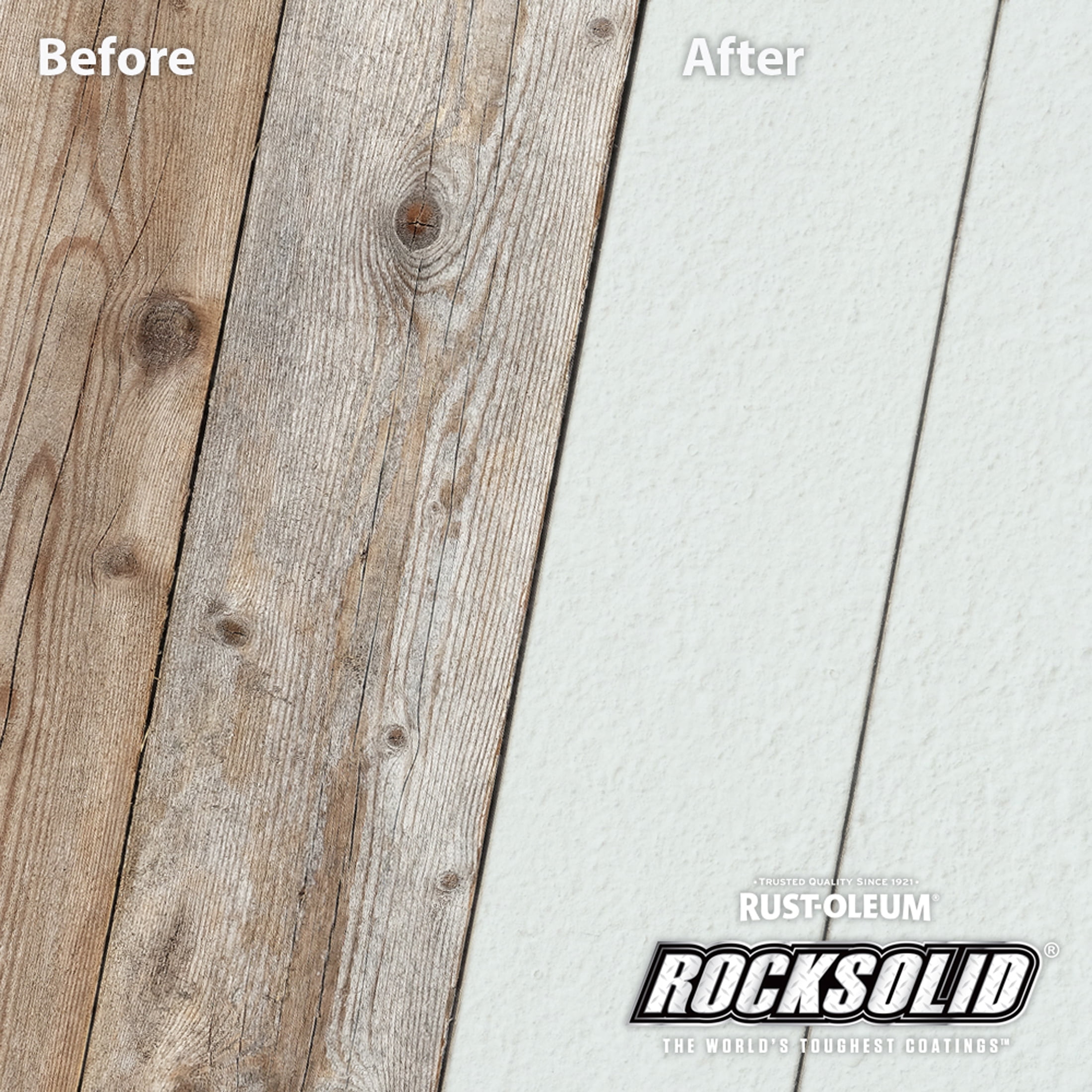 Mist, Rust-Oleum RockSolid 6X Exterior Wood Deck Coat-319647T, Gallon