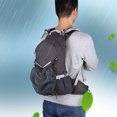 thumbnail image 3 of Bolsa impermeable para viajes en bicicleta, senderismo, acampada, escalada, mochila al aire libre con cubierta para lluvia, color gris, 3 of 8
