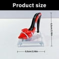 thumbnail image 3 of Glass Heel Sculpture Ornaments Glass Heel Statue for Home Wedding Party Decorations Simple Shoes Figurines Statues, 3 of 9