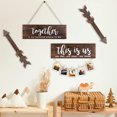 thumbnail image 4 of 4pcs Farmhouse Rustic Wall Decor Signs, This is Us Wooden Wall Art Sign, Together Hanging Wooden Sign and 2pcs Wood Arrow Signs for Housewarming Gift Home Decor Living Room Bedroom Wall Décor, 4 of 5