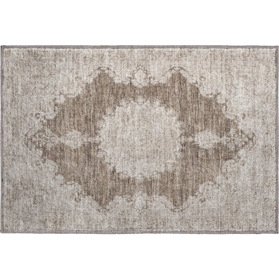 Dalyn Rugs Premium Machine Washable Mayfield AMF1003 Brown 1'8" x 2'6" Rug