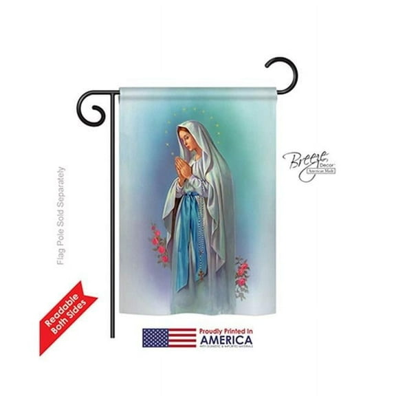 Breeze Decor 53050 Our Lady of Grace 2-Sided Impression Garden Flag - 13 x 18.5 in.