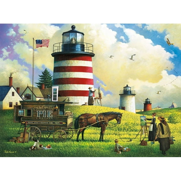 Vintage Puzzles for Adults Charles Wysocki Three Sisters of Naussette Jigsaw Puzzles Family Puzzle to Enjoy Adult Decompression Education Gift for DIY Intellective Educational Game Gift 5OO Pieces
