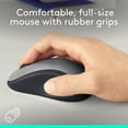 thumbnail image 2 of Refurbished Logitech 910-007488 Full-size Wireless Ambidextrous Mouse W/USB Receiver, Silver, 2 of 2