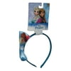 Disney Princess Frozen Elsa & Anna Girls Blue Sparkle Headband with Side Satin Bow