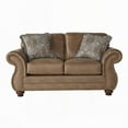 thumbnail image 5 of Modern Minimalist Faux Leather Loveseat 85cm for Living Room, 5 of 10