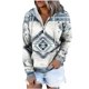 thumbnail image 2 of ICHUANYI Clearance Women's Fashion Printed Loose Long Sleeve Blouse Casual Tops Sweatershirt Hoodies(White, XXL) ICHUANYI WER2023081506646, 2 of 5