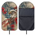 thumbnail image 5 of KUIFORTI 250 Years Eagle Print Car Seat Towel Cover Car Protective Front Seat Covers Water Resistant Anti-Slip for Athletes, Gym, Yoga, Beach for Car, Trucks, Van&SUV, 5 of 7