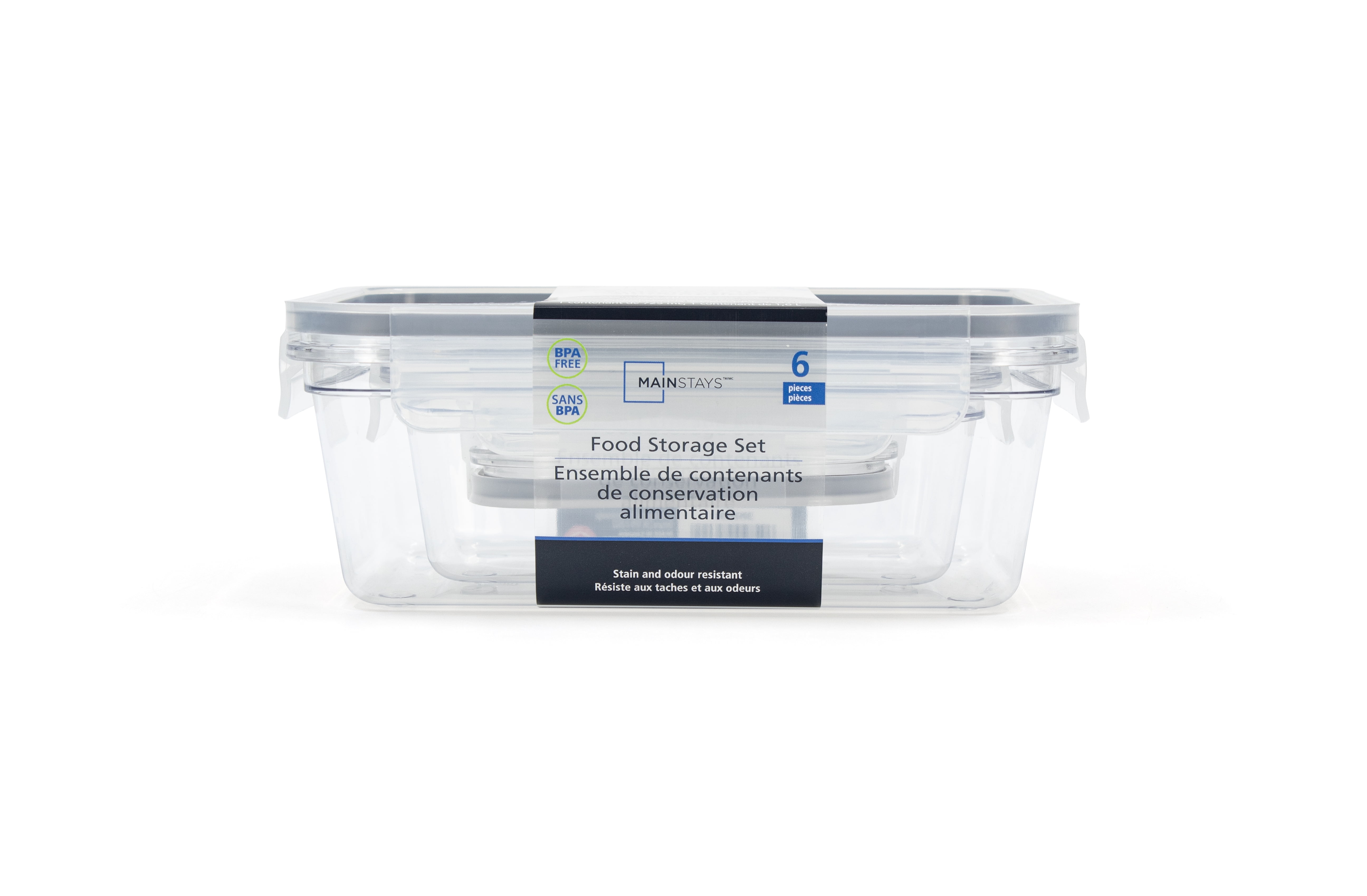 Mainstays 6pc Tritan Food Storage Set
