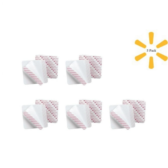 3M Dressing Retention Tape with Liner Medipore Dress-It Pre-Cut Pad Soft Cloth 3-7/8 X 4-5/8 Inch White 5 Pack -2954