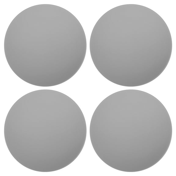 CHICHUMID 4Pcs Light Grey Round Silicone Door Bumper for Anti-Collision and Noise Reduction Home Use