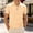 Beige, variant on Men's Knit Textured Polo Shirt, Classic Fit Short Sleeve, Breathable Golf Polos for Men, Solid Color Casual Polos for Men Dark Gray XXXXL