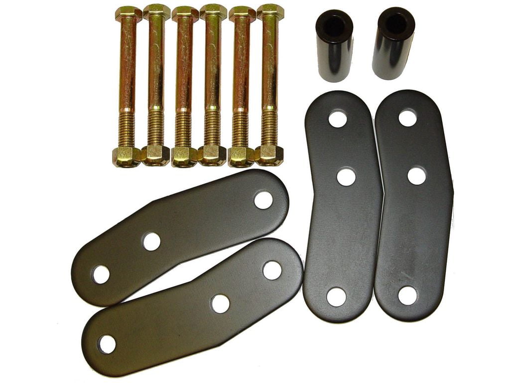 Rugged Ridge 18265.02 Suspension Leaf Spring Shackle Kit, Greaseable; 55-75 Jeep CJ