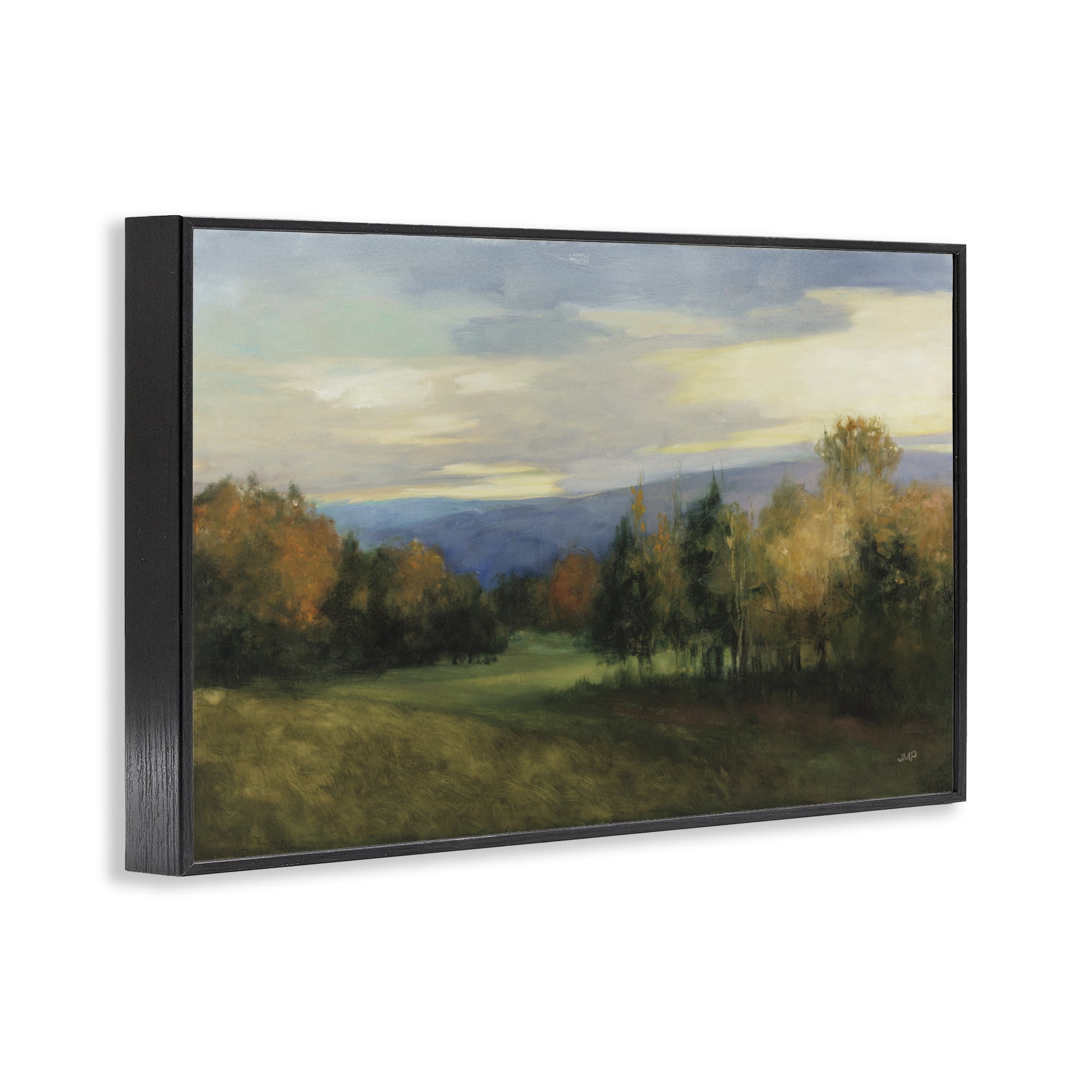 Stupell Industries October Meadow Countryside Black Framed Giclee Art, design by Julia Purinton