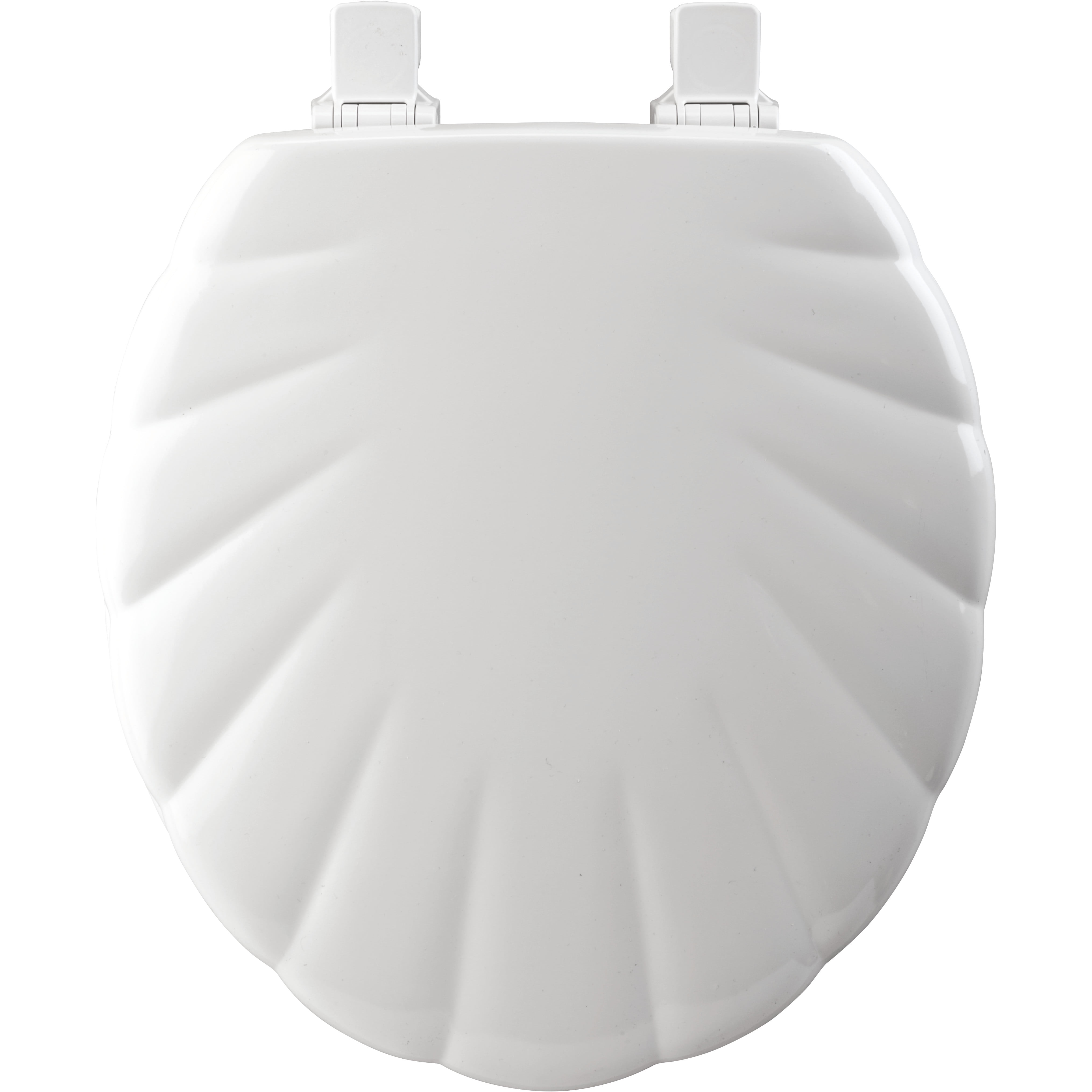 TOILET SEAT RND SHELL WH (Pack of 1)