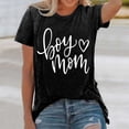 thumbnail image 2 of YDLCAFD T-Shirts pour Femmes Tendance Été Mode Féminine Haut Imprimé Col Rond Ample T-Shirt, 2 of 5